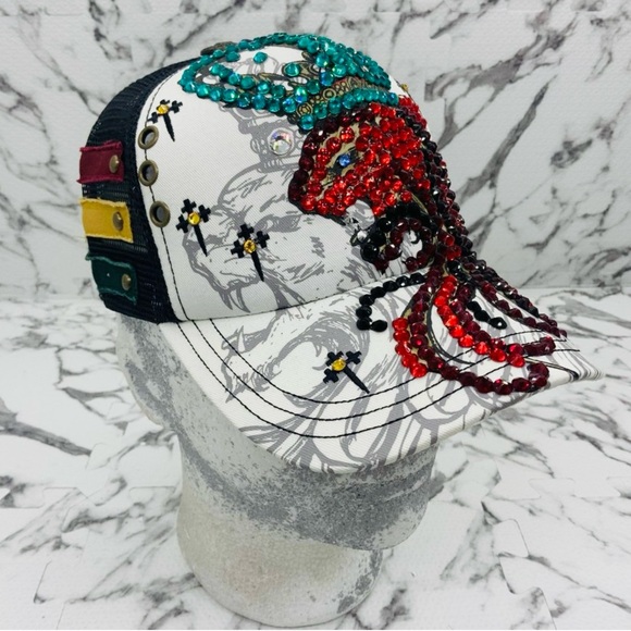 Men’s Lion King Rhinestone Trucker Hat by Rebel Spirit